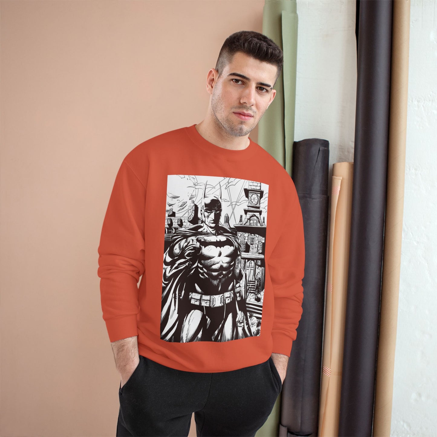 The Bat Arkham Asylum Champion Sweatshirt - Cool Comic Gaming Apparel
