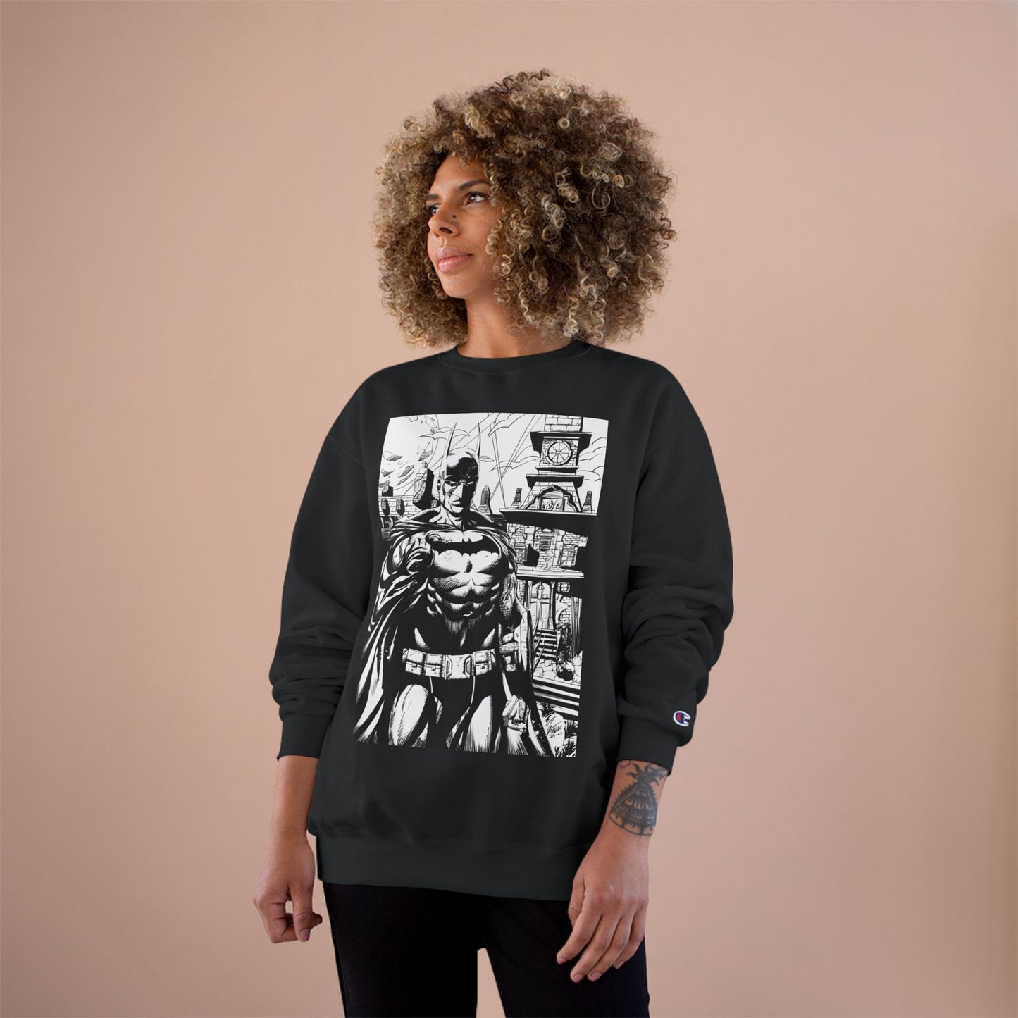 The Bat Arkham Asylum Champion Sweatshirt - Cool Comic Gaming Apparel