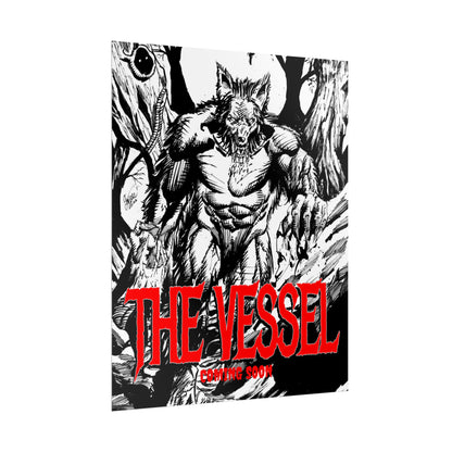 Rolled Poster — "THE VESSEL" Horror Art Print (Werewolf Illustration)