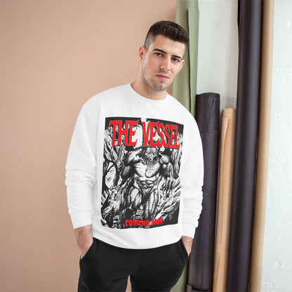 The Vessel Graphic Sweatshirt — Horror Art Crewneck with "Coming Soon" Design