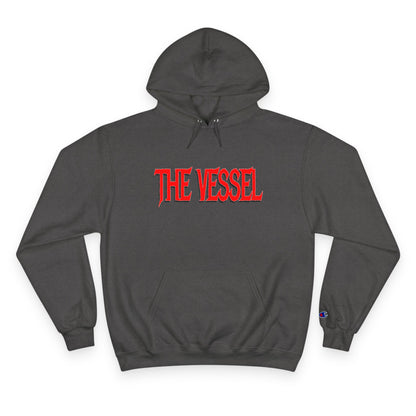The Vessel Hoodie - Bold Red Logo Champion Pullover