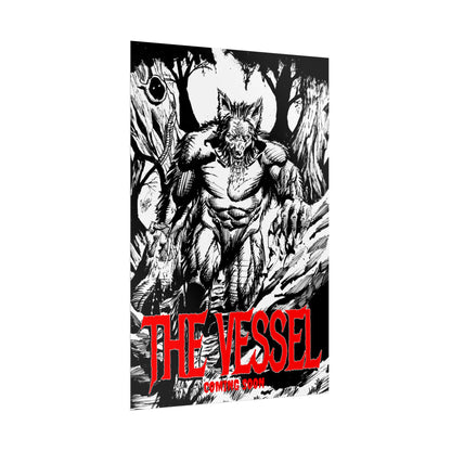 Rolled Poster — "THE VESSEL" Horror Art Print (Werewolf Illustration)