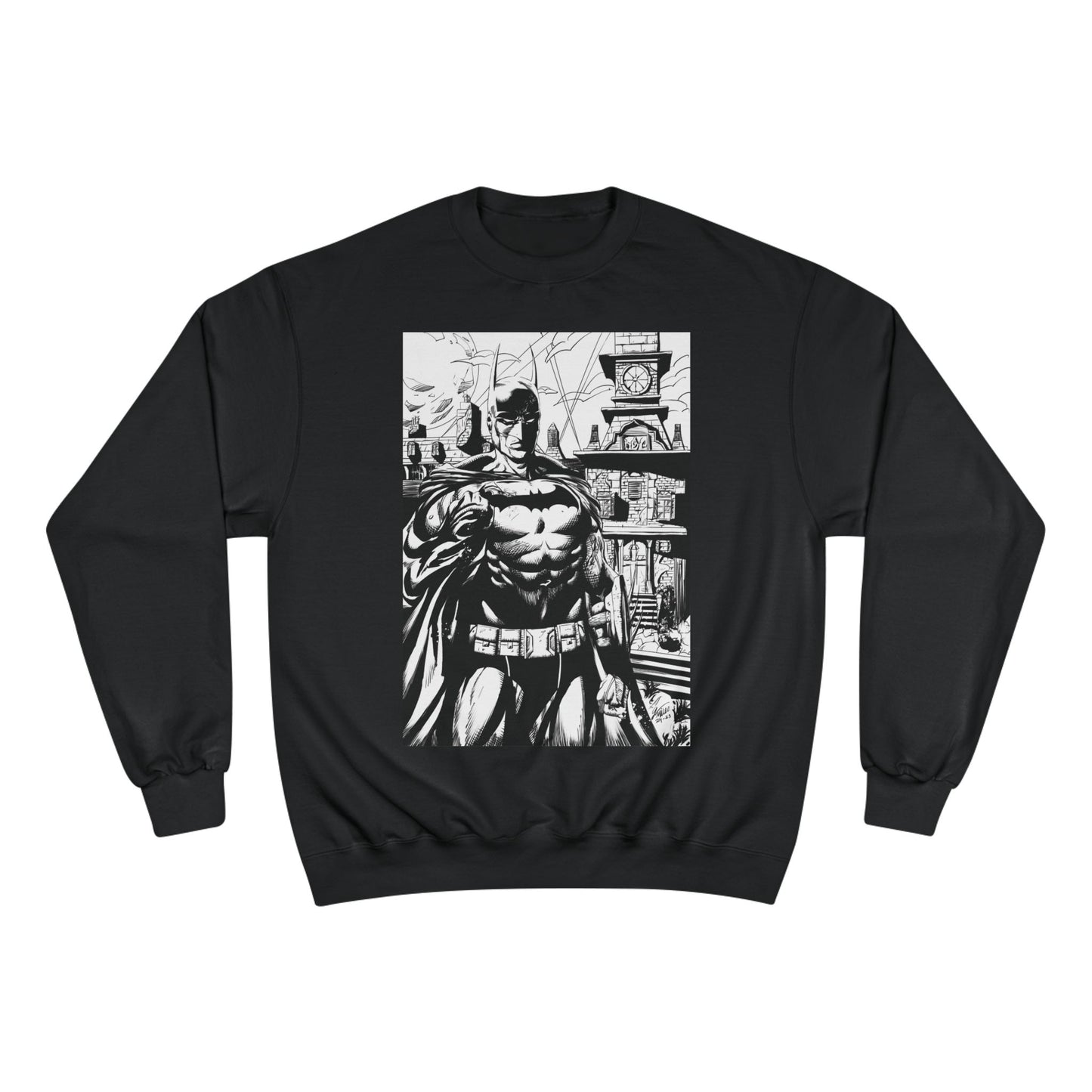 The Bat Arkham Asylum Champion Sweatshirt - Cool Comic Gaming Apparel