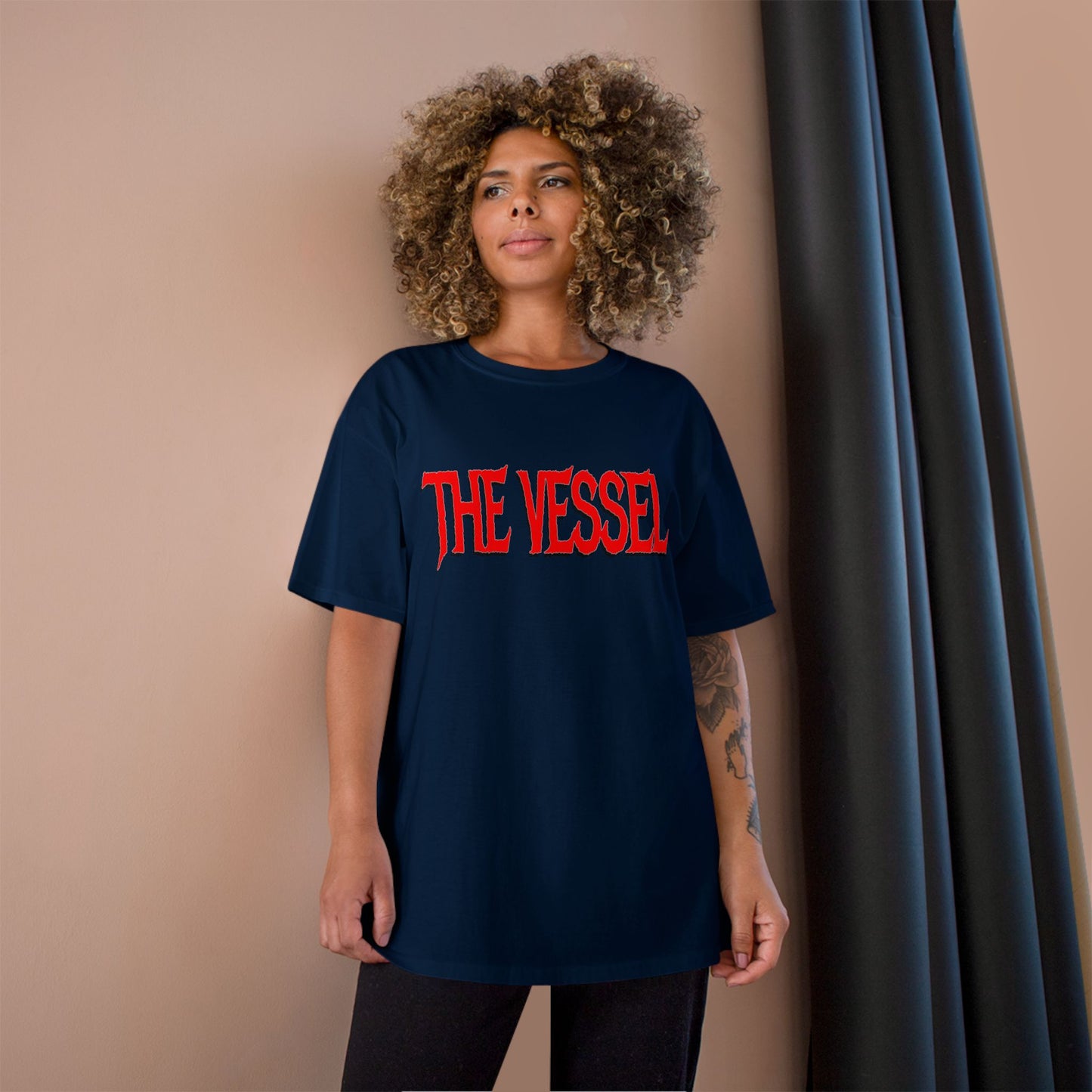 The Vessel Logo T‑Shirt — Horror Comic Back Print