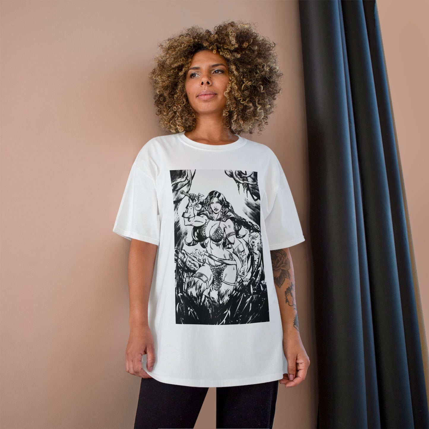 Red Sonja Sword & Sorcery Champion T-Shirt — Comic Fantasy Tee