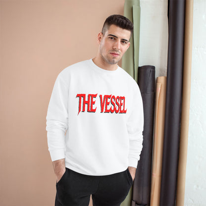 The Vessel Sweatshirt — Red Gothic Logo Crewneck