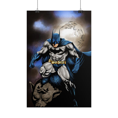 Batman Poster - Night Vigilante Moon Art Rolled Poster
