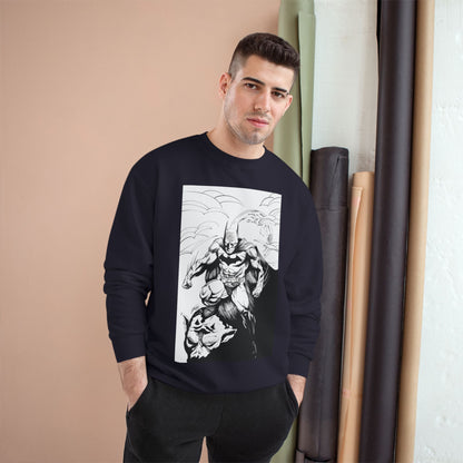The Bat Comic Champion Sweatshirt - Cool Superhero Graphic Tee