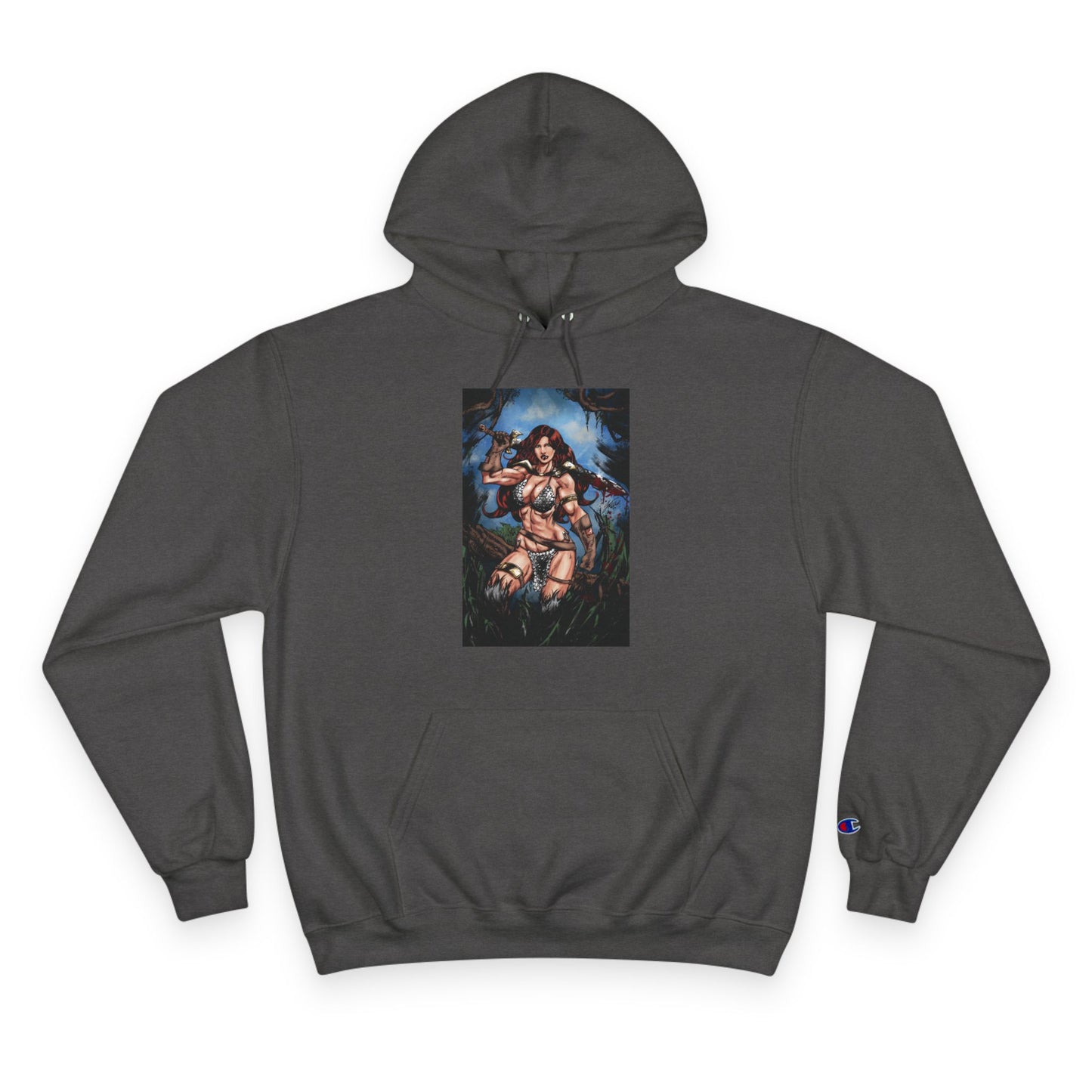 Red Sonja Champion Hoodie — Graphic Hoodie (Color)