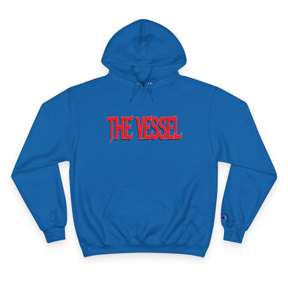 The Vessel Hoodie - Bold Red Logo Champion Pullover