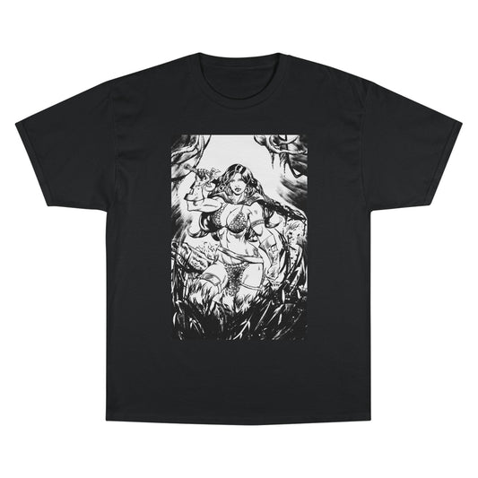 Red Sonja Sword & Sorcery Champion T-Shirt — Comic Fantasy Tee