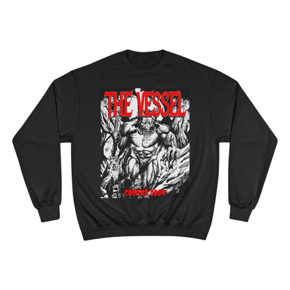 The Vessel Graphic Sweatshirt — Horror Art Crewneck with "Coming Soon" Design