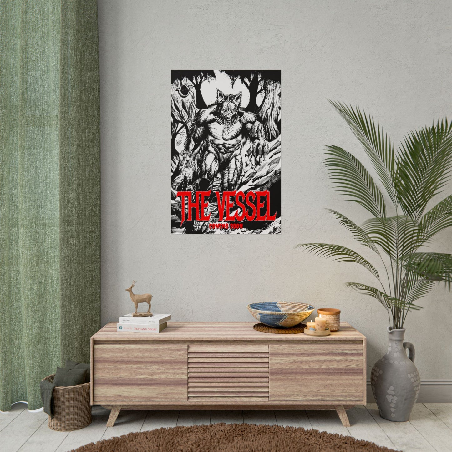 Rolled Poster — "THE VESSEL" Horror Art Print (Werewolf Illustration)