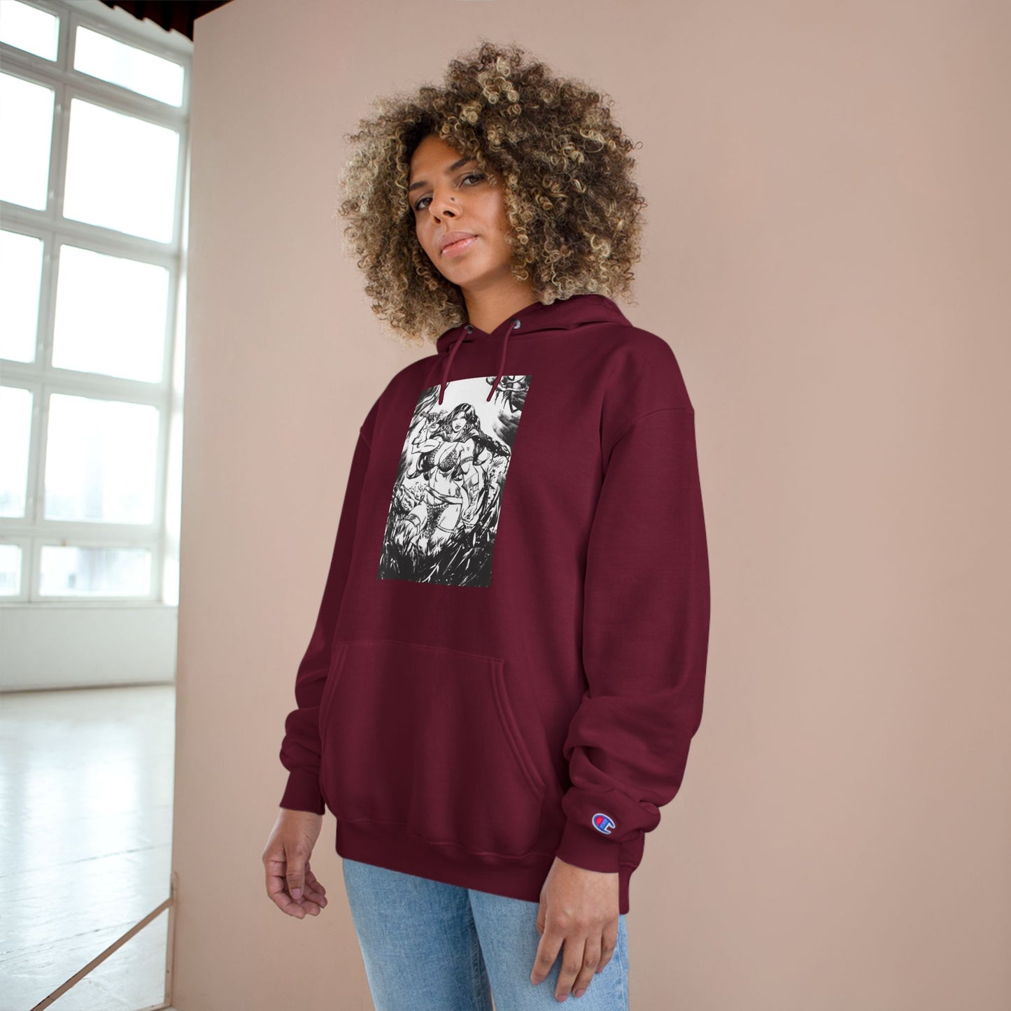 Red Sonja Champion Hoodie — Graphic Hoodie