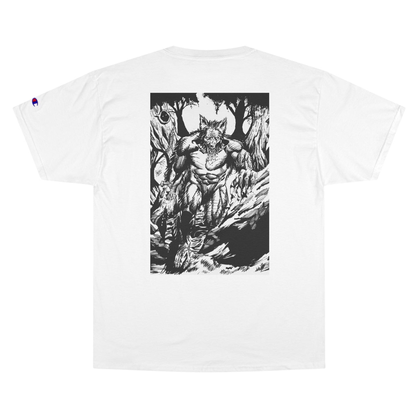 The Vessel Logo T‑Shirt — Horror Comic Back Print