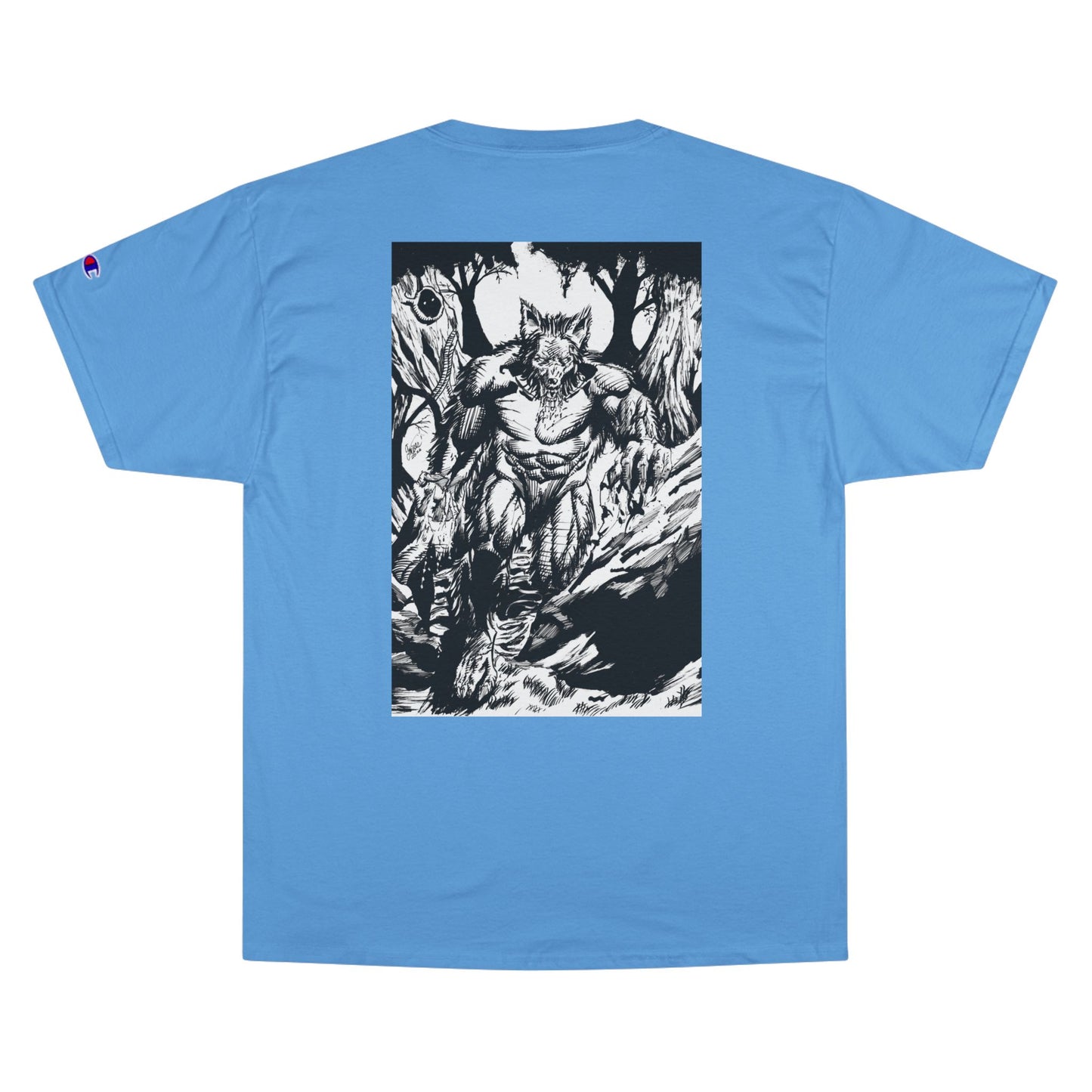 The Vessel Logo T‑Shirt — Horror Comic Back Print