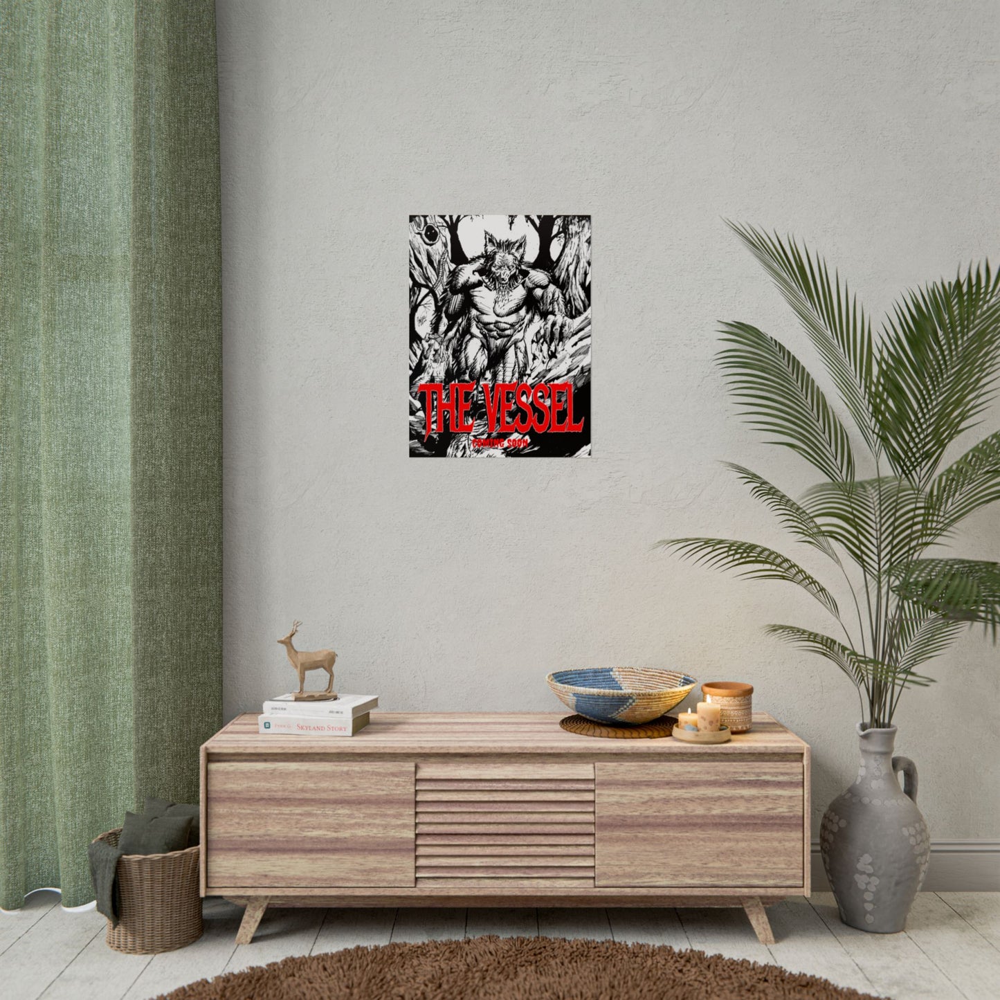 Rolled Poster — "THE VESSEL" Horror Art Print (Werewolf Illustration)