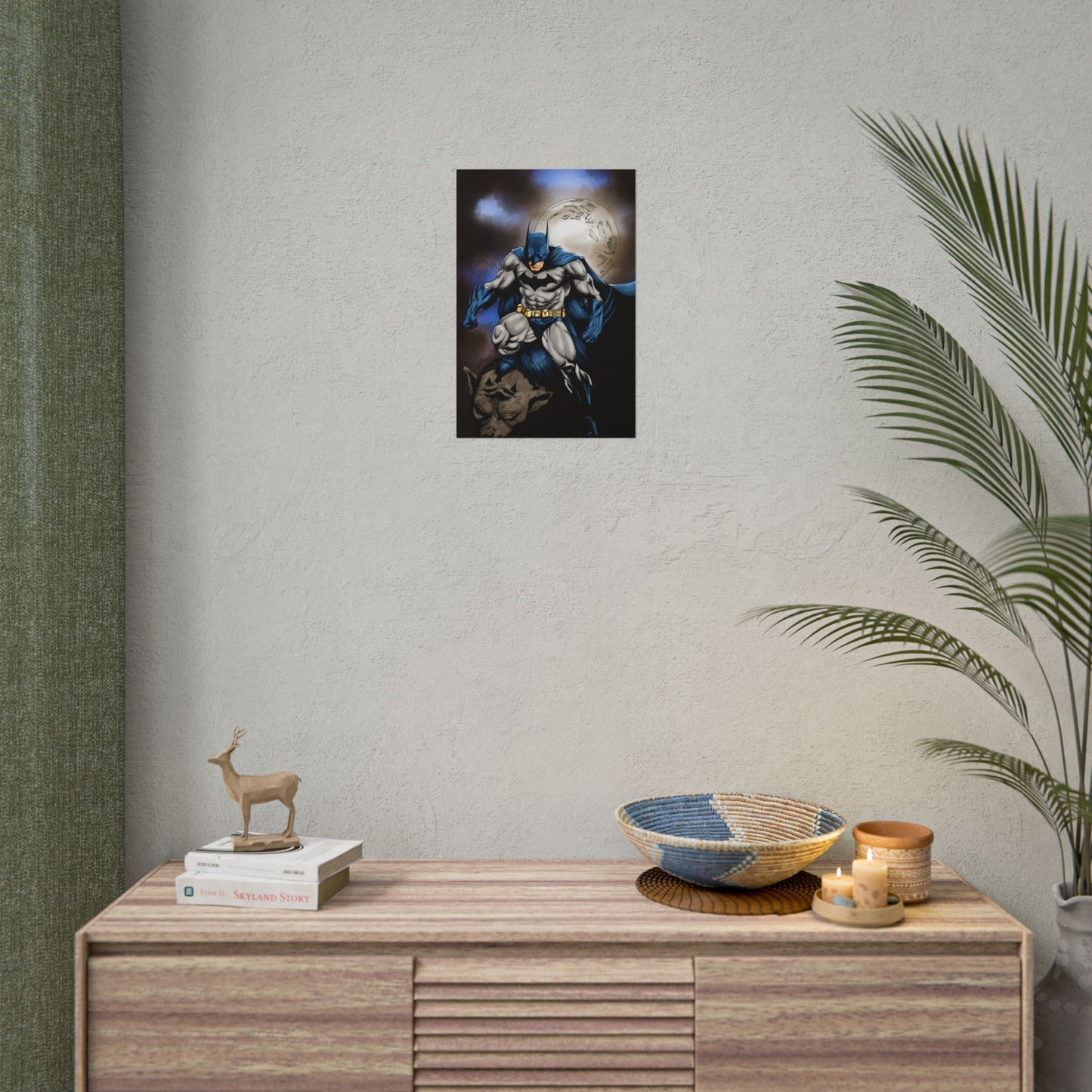 Batman Poster - Night Vigilante Moon Art Rolled Poster