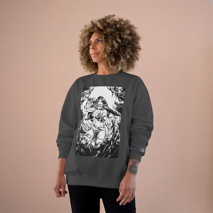 Red Sonja Champion Sweatshirt — Classic Comic Hero Crewneck