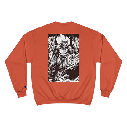 The Vessel Logo Crewneck (Red Logo, Gothic Art Back)