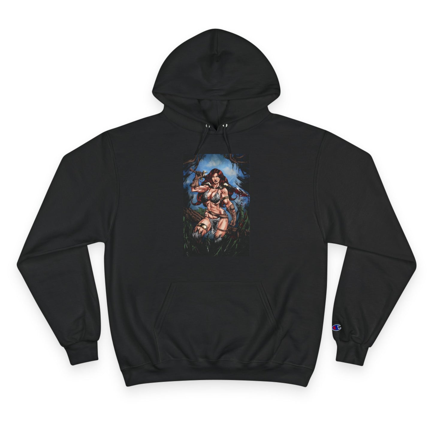 Red Sonja Champion Hoodie — Graphic Hoodie (Color)