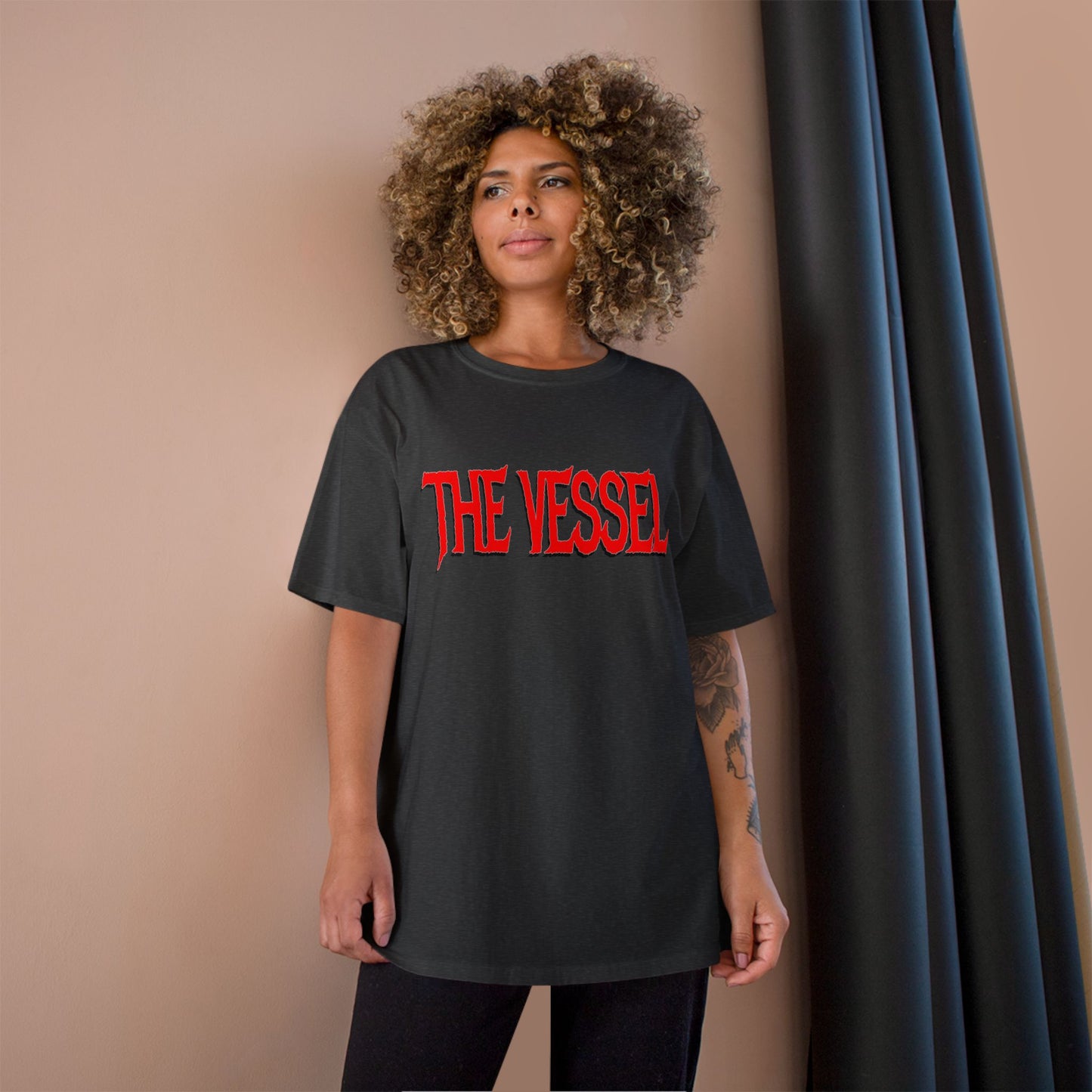 The Vessel Logo T‑Shirt — Horror Comic Back Print