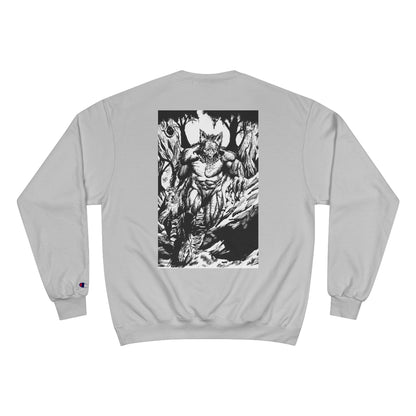 The Vessel Logo Crewneck (Red Logo, Gothic Art Back)