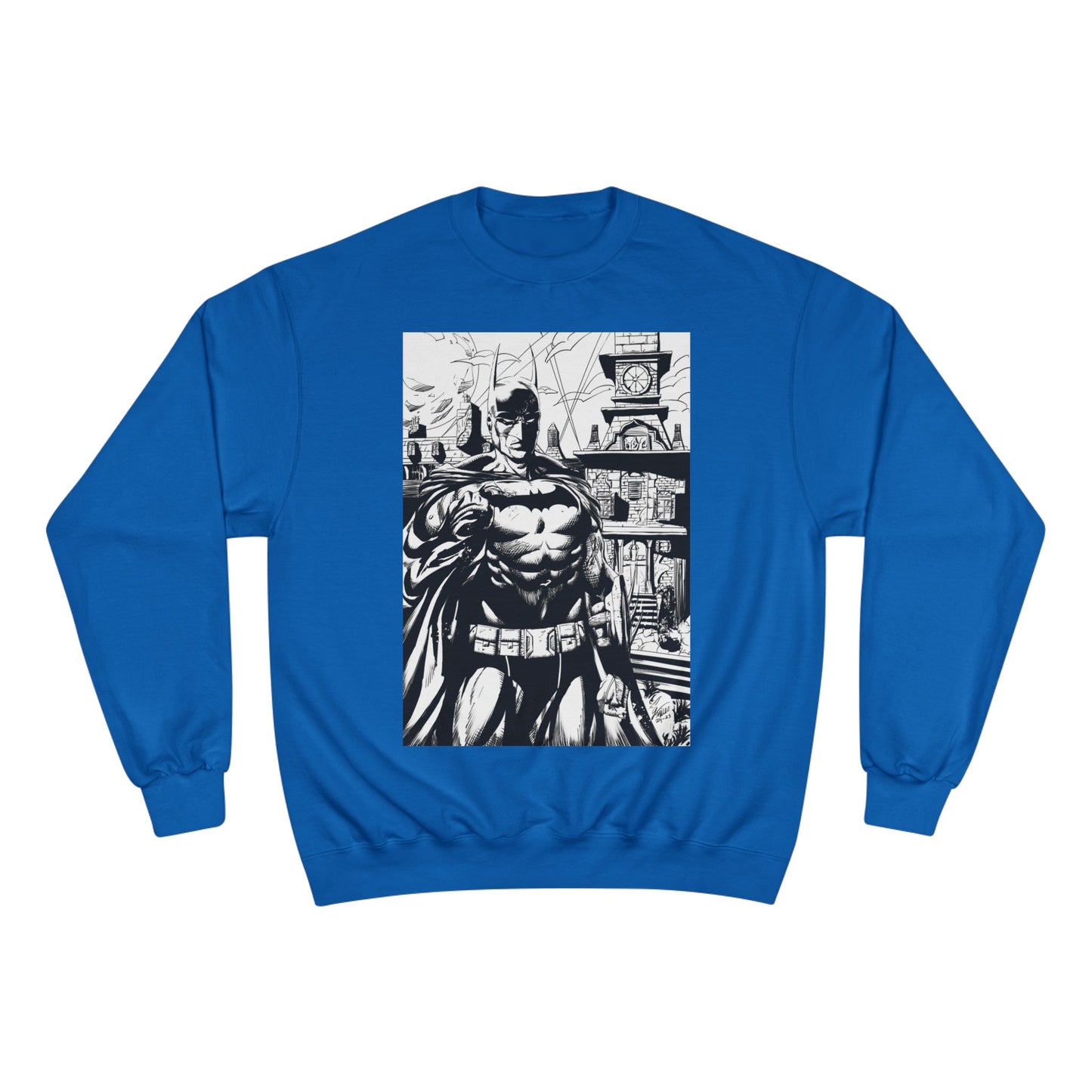 The Bat Arkham Asylum Champion Sweatshirt - Cool Comic Gaming Apparel