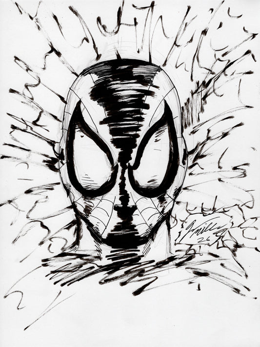 Spider-man - 9"x"12" Inked Sketch