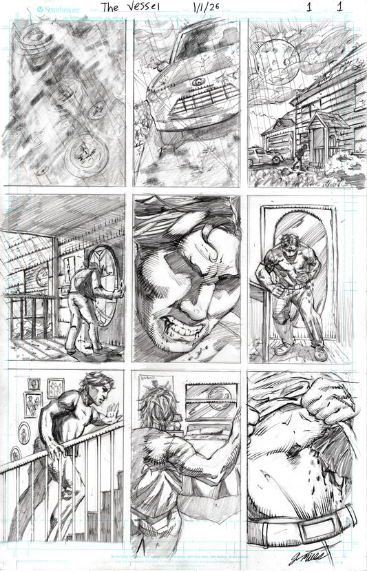 The Vessel Preview - Original Page 1 - 11"x17" Pencils